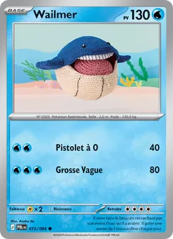 Carte Pokémon Wailmer 015 — Nuit Noire