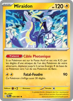 Carte Pokémon Miraidon 028 — Nuit Noire