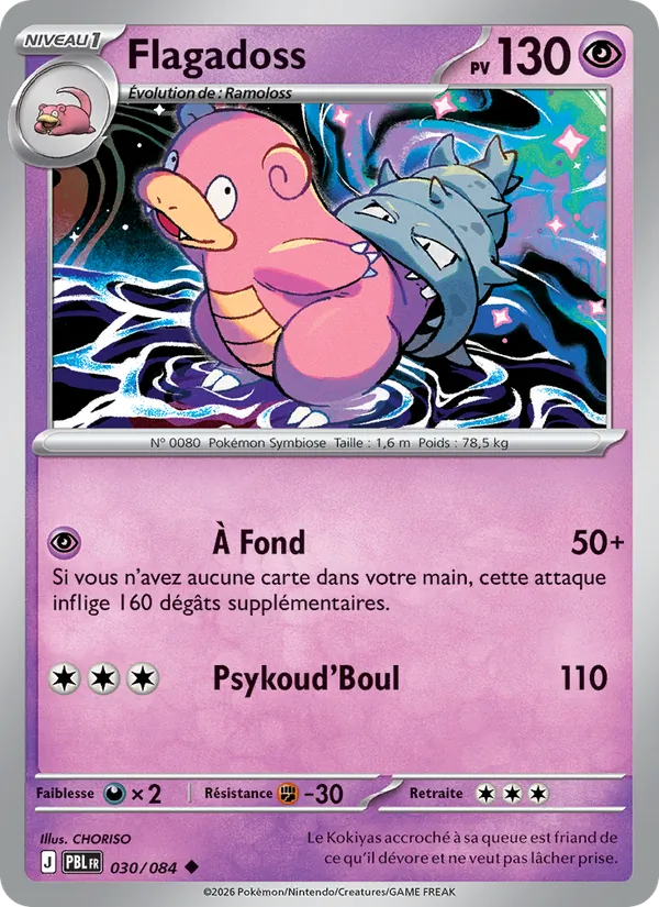Carte Pokémon Flagadoss 030/84 de l'extension Nuit Noire
