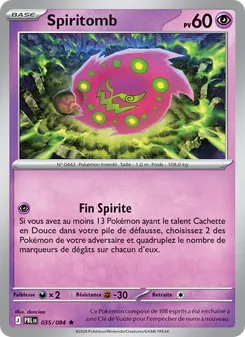 Carte Pokémon Spiritomb 035 — Nuit Noire