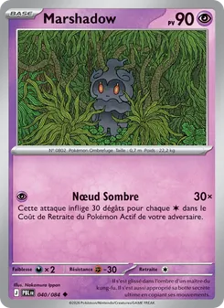 Carte Pokémon Marshadow 040 — Nuit Noire