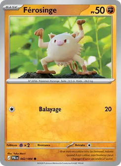 Carte Pokémon Férosinge 042 — Nuit Noire
