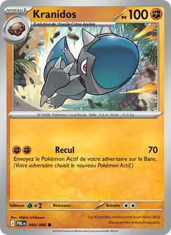 Carte Pokémon Kranidos 044 — Nuit Noire