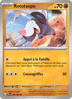 Carte Pokémon Rototaupe 046 — Nuit Noire