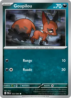 Carte Pokémon Goupilou 053 — Nuit Noire