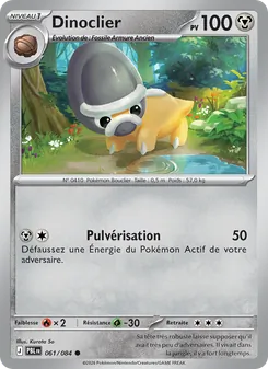 Carte Pokémon Dinoclier 061 — Nuit Noire