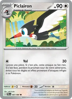 Carte Pokémon Piclairon 067 — Nuit Noire
