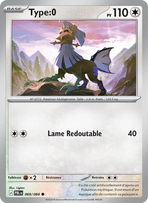Carte Pokémon Type:0 069/84 de l'extension Nuit Noire