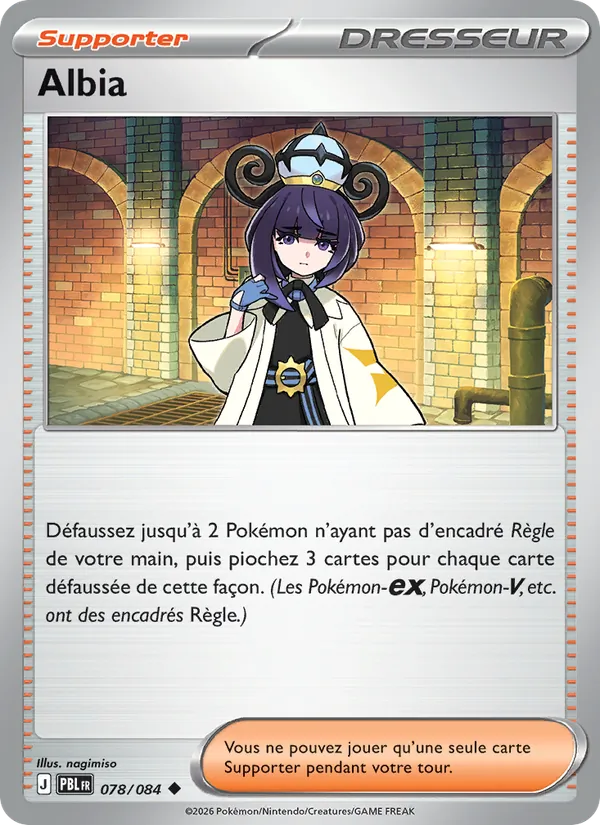 Carte Pokémon Albia 078/84 de l'extension Nuit Noire