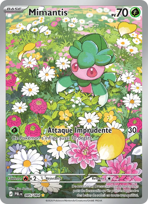 Carte Pokémon Mimantis 085/84 de l'extension Nuit Noire