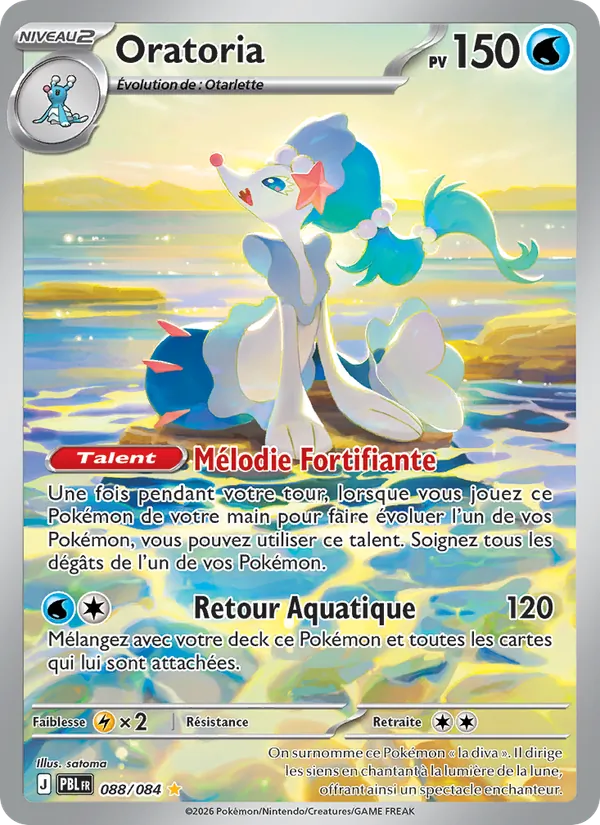 Carte Pokémon Oratoria 088/84 de l'extension Nuit Noire