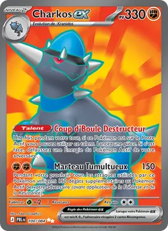 Carte Pokémon Charkos-ex 100 — Nuit Noire