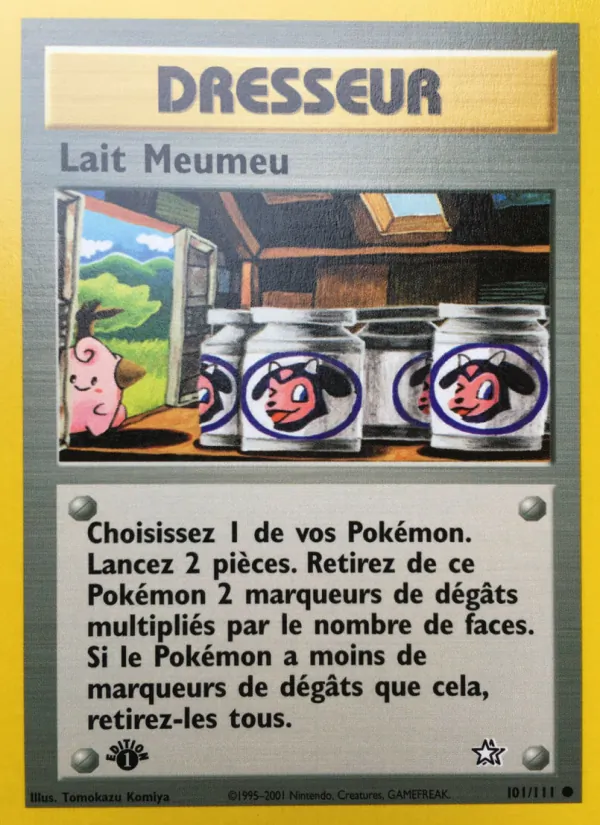 Carte Pokémon Lait Meumeu 101/111 de l'extension Neo Genesis