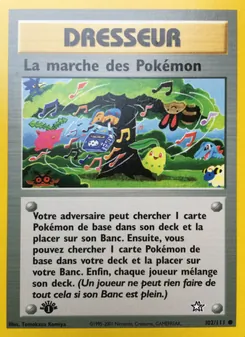 Carte Pokémon La marche des Pokémon 102