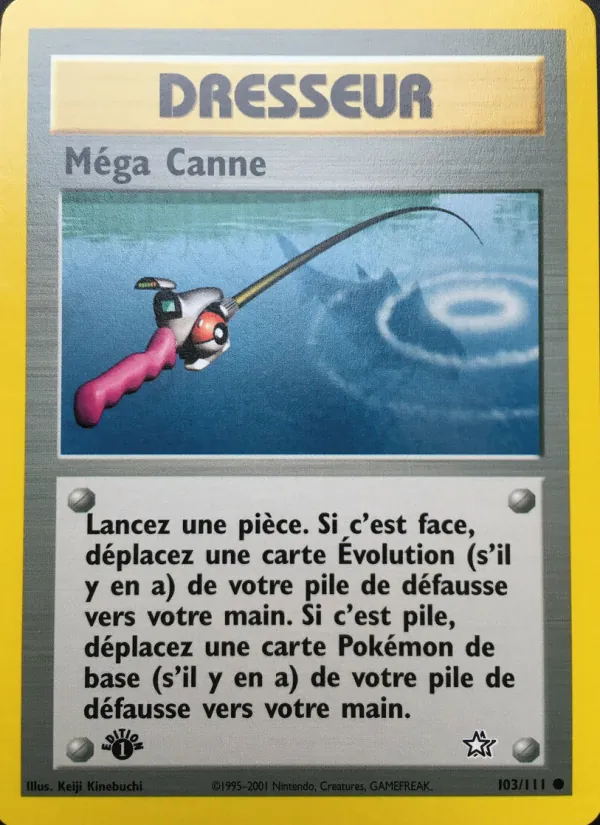 Carte Pokémon Méga Canne 103/111 de l'extension Neo Genesis