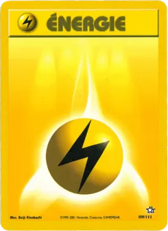 Carte Pokémon Énergie Électrique 109 — Neo Genesis