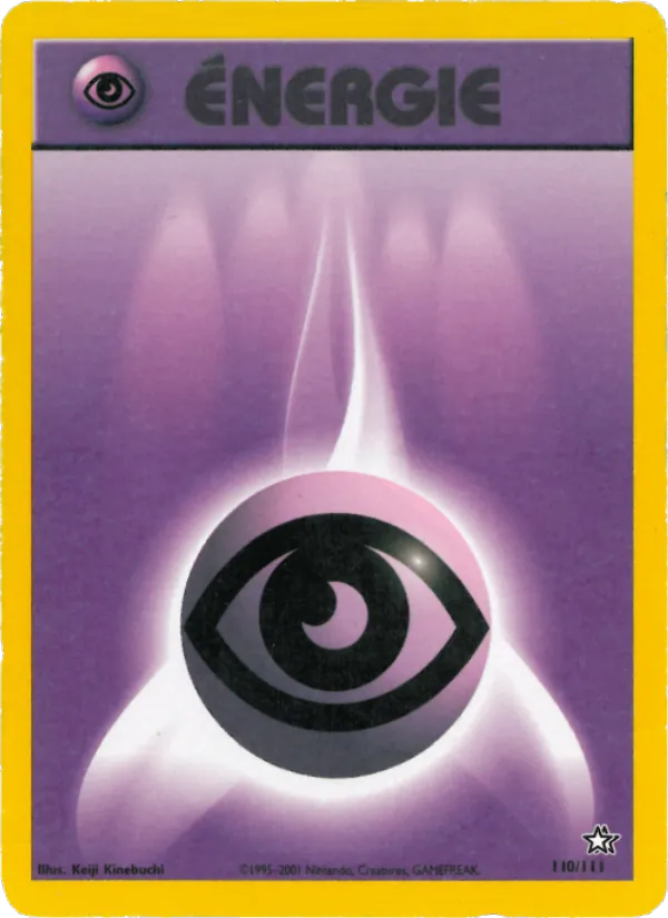 Carte Pokémon Énergie Psy 110/111 de l'extension Neo Genesis