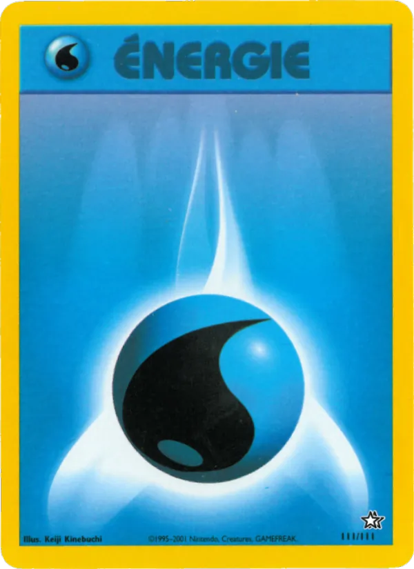Carte Pokémon Énergie Eau 111/111 de l'extension Neo Genesis