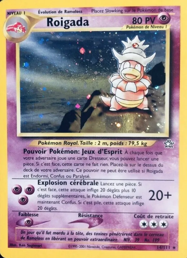 Carte Pokémon Roigada 14/111 de l'extension Neo Genesis
