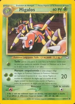 Carte Pokémon Migalos 27
