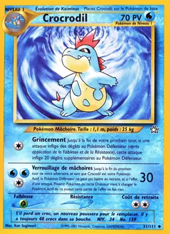Carte Pokémon Crocrodil 31