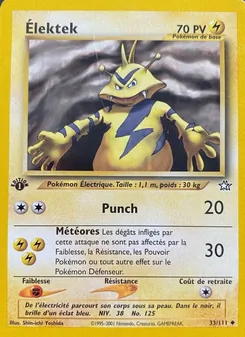 Carte Pokémon Élektek 33