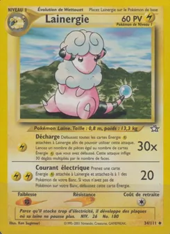 Carte Pokémon Lainergie 34 — Neo Genesis