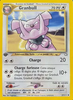 Carte Pokémon Granbull 37