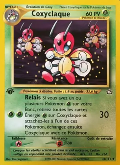 Carte Pokémon Coxyclaque 39 — Neo Genesis
