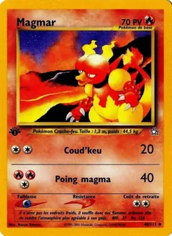 Carte Pokémon Magmar 40 — Neo Genesis