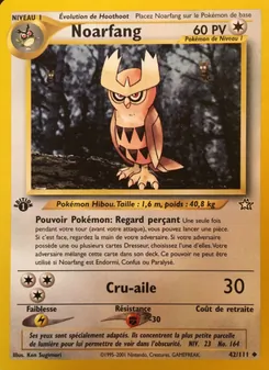 Carte Pokémon Noarfang 42 — Neo Genesis