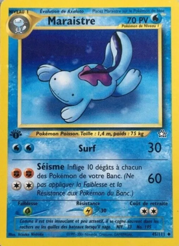 Carte Pokémon Maraistre 45/111 de l'extension Neo Genesis