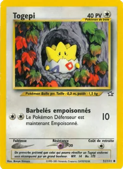 Carte Pokémon Togepi 51