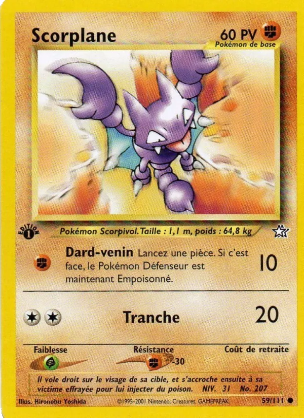 Carte Pokémon Scorplane 59/111 de l'extension Neo Genesis