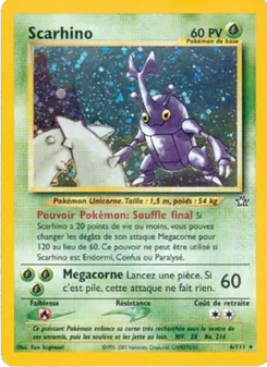 Carte Pokémon Scarhino 6 — Neo Genesis