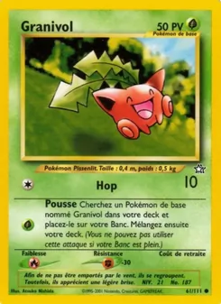 Carte Pokémon Granivol 61 — Neo Genesis