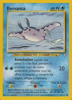 Carte Pokémon Démanta 64 — Neo Genesis