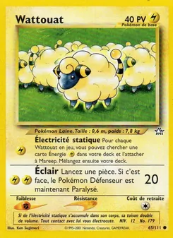 Carte Pokémon Wattouat 65 — Neo Genesis