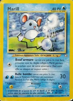 Carte Pokémon Marill 66 — Neo Genesis