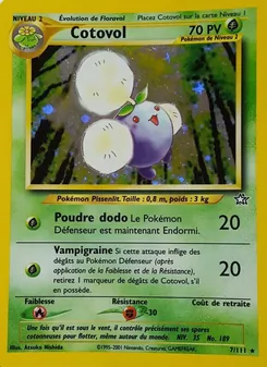 Carte Pokémon Cotovol 7 — Neo Genesis
