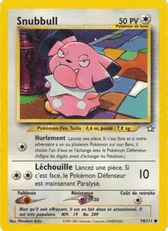 Carte Pokémon Snubbull 74 — Neo Genesis