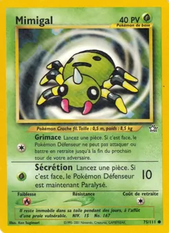 Carte Pokémon Mimigal 75 — Neo Genesis