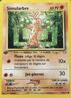 Carte Pokémon Simularbre 77 — Neo Genesis