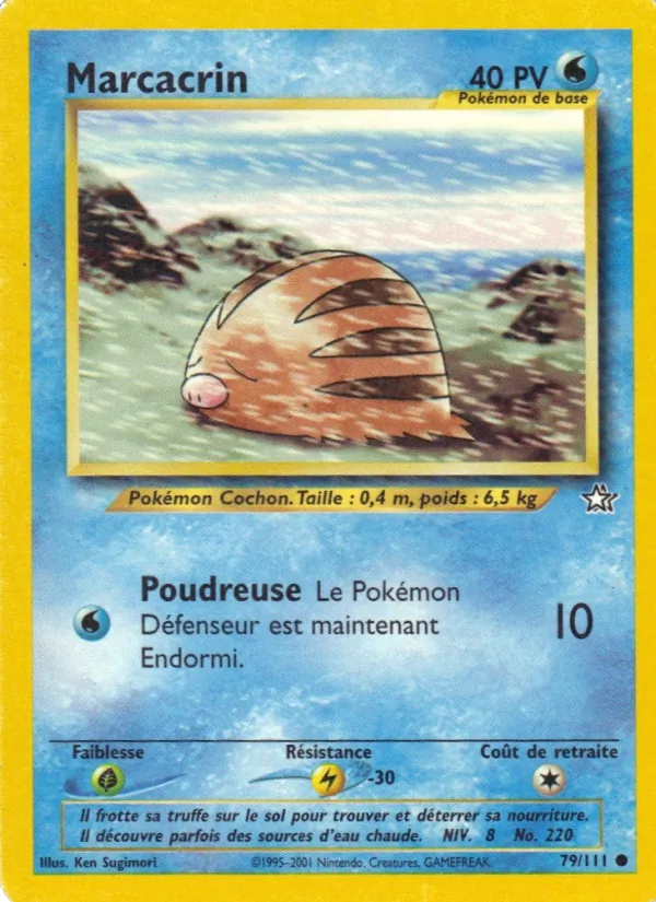 Carte Pokémon Marcacrin 79/111 de l'extension Neo Genesis