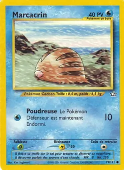Carte Pokémon Marcacrin 79 — Neo Genesis