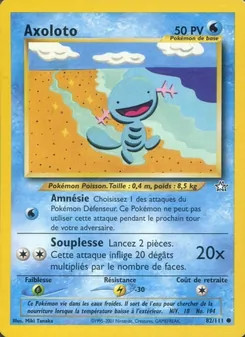 Carte Pokémon Axoloto 82 — Neo Genesis