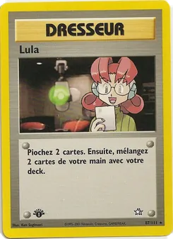Carte Pokémon Lula 87 — Neo Genesis