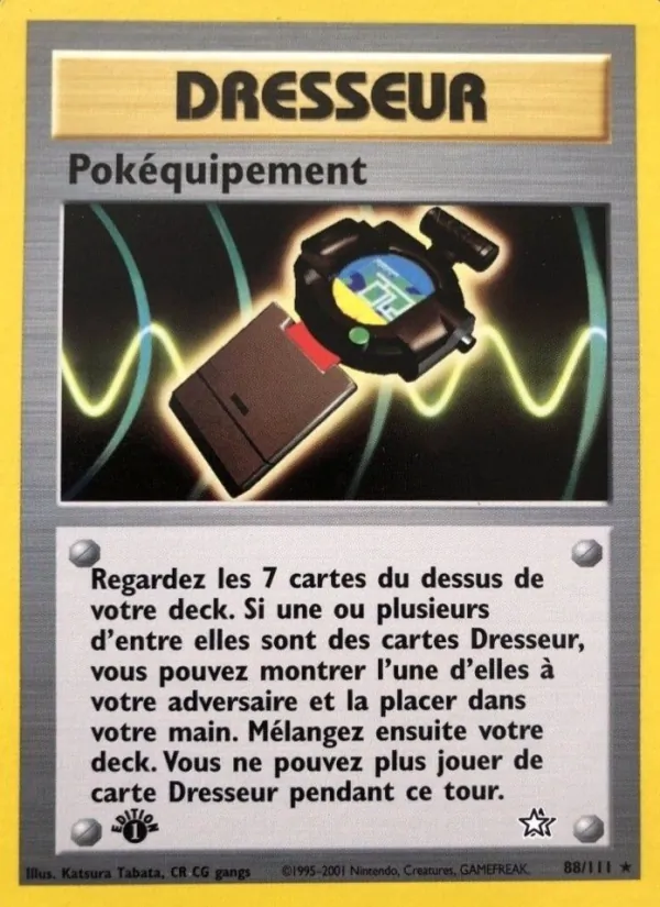 Carte Pokémon Pokéquipement 88/111 de l'extension Neo Genesis