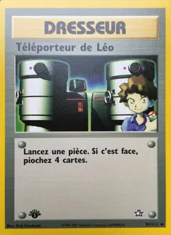 Carte Pokémon Téléporteur de Léo 91 — Neo Genesis