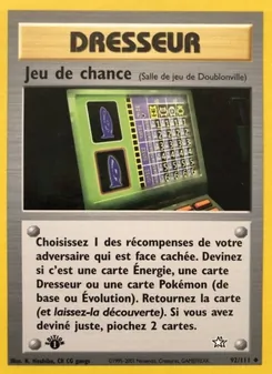Carte Pokémon Jeu de chance 92 — Neo Genesis